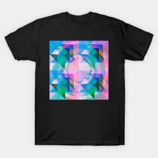 Multicoloured Geometric Swirl T-Shirt